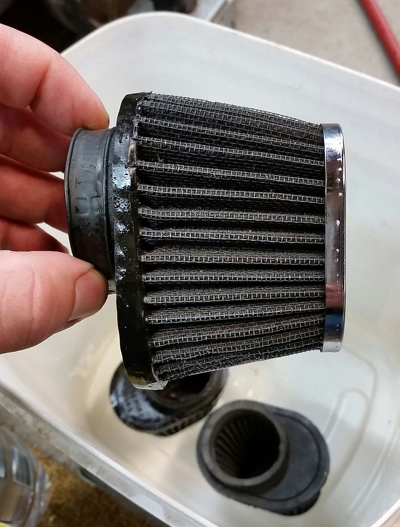 Cleaning K&N air filters Custom Fighters Custom Streetfighter